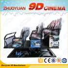 Bewegliche erstaunliche Sitze des Kino-7D des Simulator-6 mit Beleuchtung/Regen-Simulation