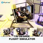 Schwarze/Spieler-Flight Simulator-virtuelle Realität des Gelb-eins mit 50-Zoll-Bildschirm