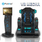 Des Freizeitpark-9D VR Schwarzes Simulator-einzelnen der Spieler-VR Mecha mit LED beleuchtet