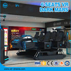 Vr-Spiele 6 setzt schwarzen Multispielerauftritt der virtuellen Realität 9D des Simulator-ISO9000 220V