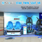 Blaues Simulator-Schießen-Aktions-Kino der virtuellen Realität 9D 360 Grad-drehender Touch Screen HD 1080P