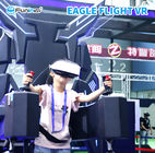 Spiel-Simulator-Erwachsener Eagle-Flug-VR 9D reitet für Vergnügungspark-Schwarz-Farbe