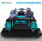 6 Behälter-Simulator dunkler Mars der Sitz9d VR für Unterhaltungs-Ausrüstungs-Schwarz-Farbe