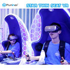 Blau + weißes Kino-Ei der virtuellen Realität 9D für Einkaufszentrum-1-jährige Garantie