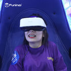 2 Sitzspieler blau u. schwarzer Simulator-Arcade Game Machines VR der virtuellen Realität 9D Ei Stuhl