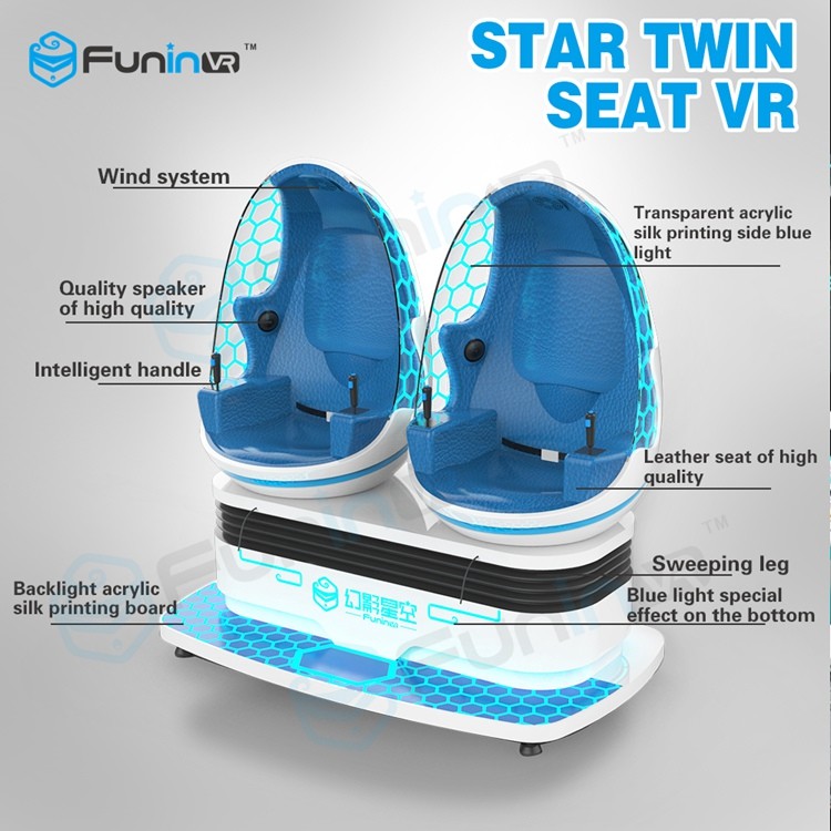 Zwei Spieler 1.2KW VR Simulator des Spiel-Kino-Maschine/9d mit VR-Sturzhelm