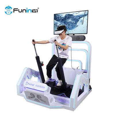 Spiel-Maschine Vr-Anziehungskraft-Vergnügungspark VR-Hersteller-Virtual Reality Simulators 9d Ski fahrender
