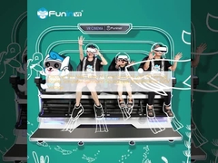 Entdecken Sie die nächste Stufe der Unterhaltung mit 9D Virtual Reality Simulator Umgebungsgeräusche Niedrigwartung 220V Spannung