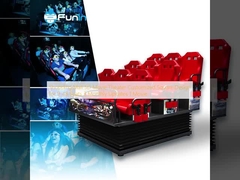 Einkaufszentrum 5D-Kino-Theater kundenspezifisches Quadratdesign für 9-48 Sitzplätze 3 monatliche Updates 1 Film