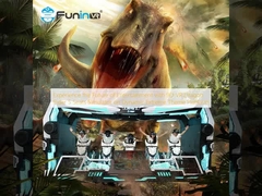 Erleben Sie die Zukunft der Unterhaltung mit dem 9D VR Dragon Rider 5-Sitzer Simulator auf einer dynamischen Extrem-Themenplattform