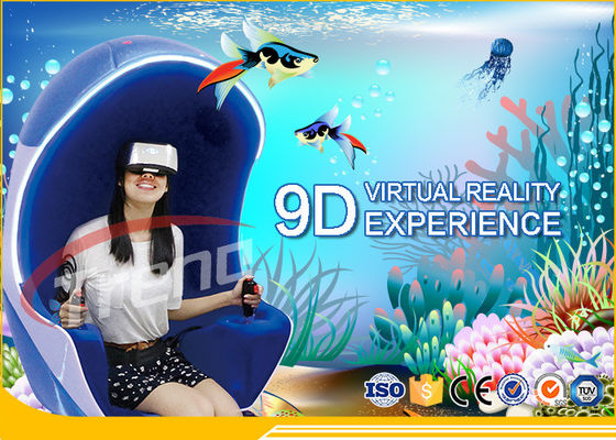 5D Movies+12PCS Simulator des Aktualisierungs-orange Luxus-Seat-Vergnügungspark-9D VR mit einer 360 Grad-drehenden Plattform