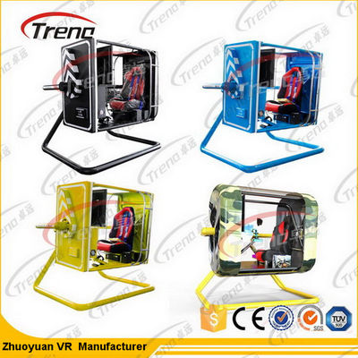 Schwarzes Freizeitpark-Studio-Spiel 720°Motion VR mit Simulations-Antriebs-Kabine