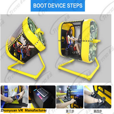 Vergnügungspark 720 Grad-Gelb VR Flight Simulator mit HTC-Gläsern 220 Volt