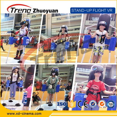 Spiel-Geräte der Vergnügungspark-Videospiel-virtuellen Realität mit 360 ° drehender Plattform
