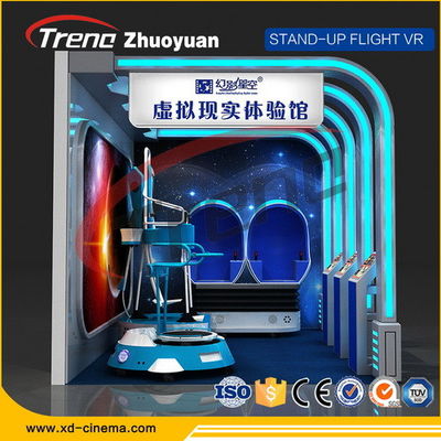 Spiel-Geräte der Vergnügungspark-Videospiel-virtuellen Realität mit 360 ° drehender Plattform