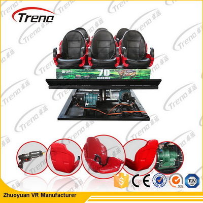 Hydraulisches/elektronisches des System-7d Kino Bewegungs-Fahrdes simulator-7d mit Stuhl der Bewegungs-4d