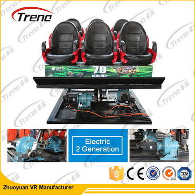 Hydraulisches/elektronisches des System-7d Kino Bewegungs-Fahrdes simulator-7d mit Stuhl der Bewegungs-4d