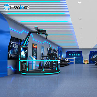 Multiplayer-Spiel 9D Walker Shooting Simulator mit 6DOF Motion Plattform