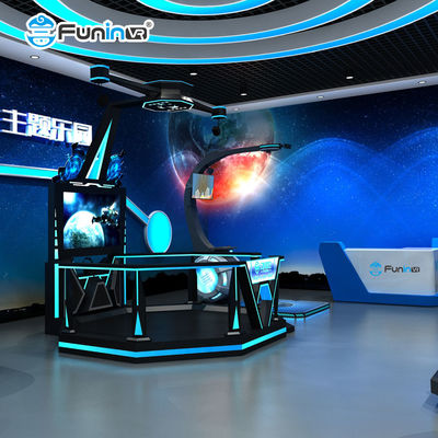 Multiplayer-Spiel 9D Walker Shooting Simulator mit 6DOF Motion Plattform