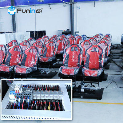 Einkaufszentrum 5D-Kino-Theater kundenspezifisches Quadratdesign für 9-48 Sitzplätze 3 monatliche Updates 1 Film