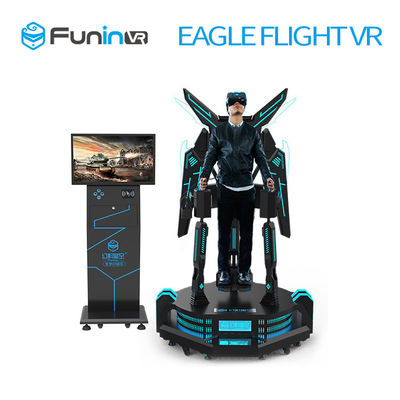 2.0kw Anschlusswert-Vergnügungspark-Ausrüstung, die Eagle-Fliegen-Spiel-Maschinen-virtuelle Realität 9d Vr steht