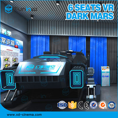 Vr-Spiele 6 setzt schwarzen Multispielerauftritt der virtuellen Realität 9D des Simulator-ISO9000 220V