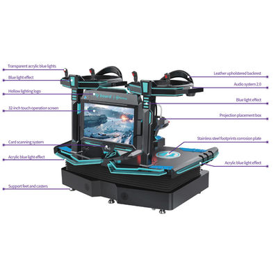 Integrativ stehen Sie oben virtuelle Realität Simulator/9D Flight Simulator des Flug-VR