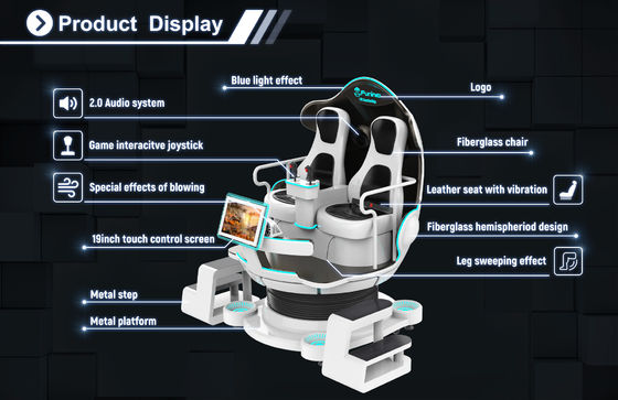 Der virtuellen Realität VR 9D Unterhaltungs-Spiel 9d simulador Kino Kino-Fabrikpreis 9d vr 3d Gläser 2 Sitz200kg VR