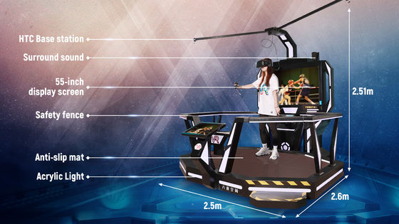 1 Spiel-Maschine der Zahler nteractivity Stations-9D virtuelle Realität geschlagenes bewertete Last 200kg Gelegenheits-Einkaufszentrum