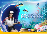 Orange Luxus-Simulator des Seat-Vergnügungspark-9D VR mit einer 360 Grad-drehenden Plattform
