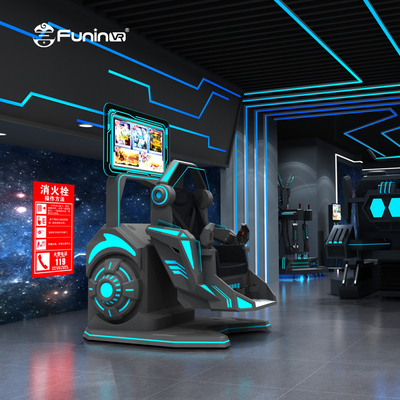 Multiplayer Adventure Park 9D VR Simulator mit VR Headset Metallplattform AC220V Leistung