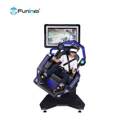 Multiplayer Adventure Park 9D VR Simulator mit VR Headset Metallplattform AC220V Leistung