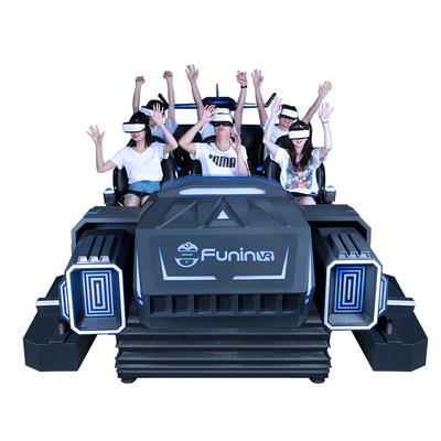 6 Sitzplätze 9D VR Achterbahn Simulator mit realistischen Temperatur und Wind Effekte