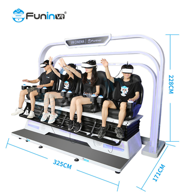 Unterhaltung 9D Virtual Reality Simulator Umgebungsgeräusche Niedrige Wartung 220V