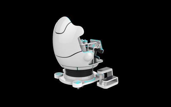 9D VR-Stuhl mit immersiver VR-Erfahrung und Joystick-Controller