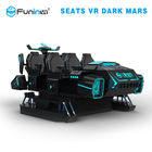 Beschädigt Multispieler-Dunkelheit vr der virtuellen Realität Spielmaschine 6 Sitze, die Simulator 9d VR laufen
