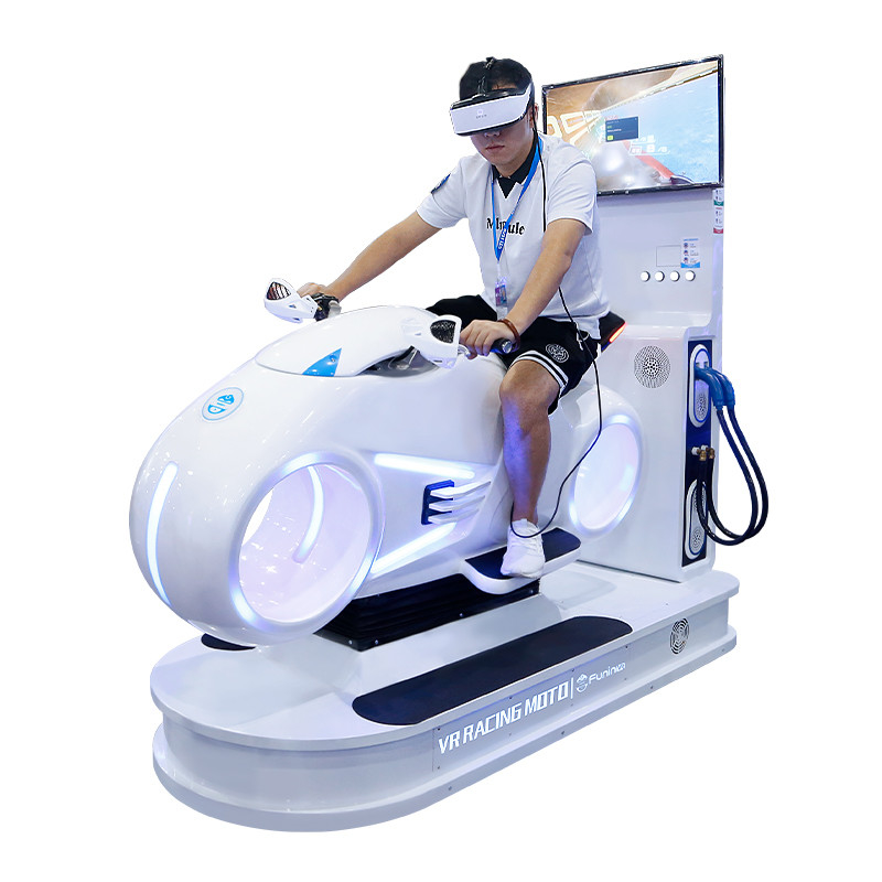 Immersive VR Racing Moto Simulator HD Bildschirmbewegungskontrolle für extreme Innenräume