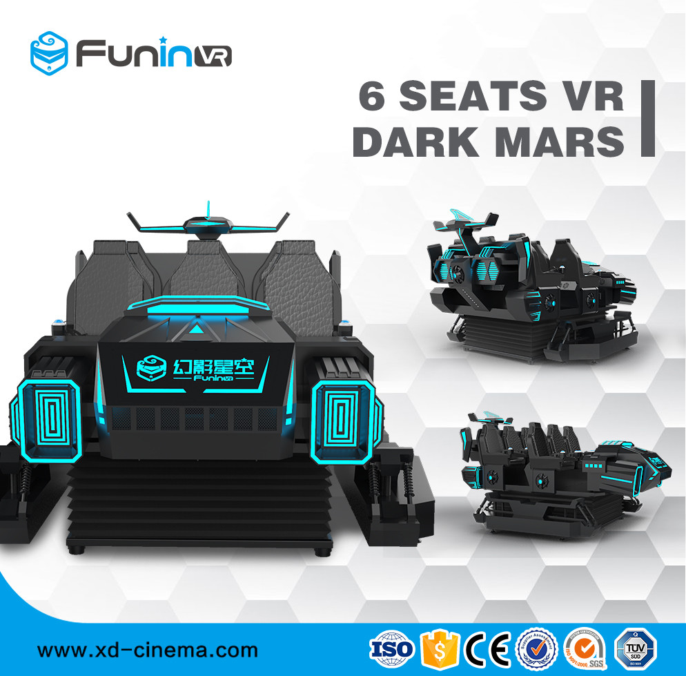 Maschinen-Vergnügungspark-Fahrten der virtuellen Realität elektrische VR VR 6 Sitz9d wechselwirkende