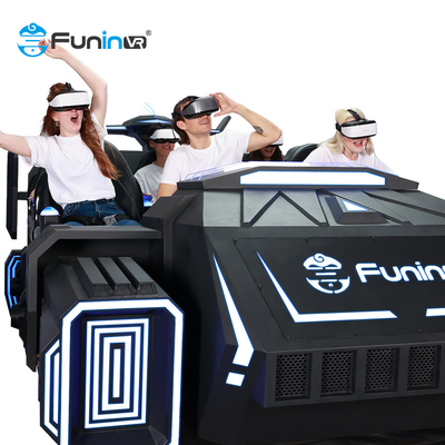 6 des Sitzreitet schwarze 9D Vr Kino-der virtuellen Realität Raum-Schiffs-Entwurfs-9d Simulation Spiel-Maschine 9d Vr