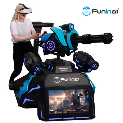 Heißer Verkaufsder schießen-Arcade-Spiel-Maschinen-virtuellen Realität 9d VR des gatling Gewehrs Wanderer, der vr 9d stehende Plattform schießt