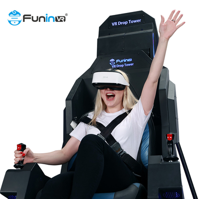 9D Tropfen-Turm-Stahl der virtuellen Realität VR asphaltieren 9D Simulator der Maschinen-9D VR